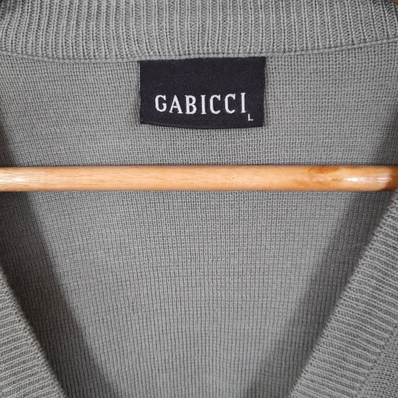 Mint Retro Gabicci Jumper with suede detail Size L - Picture 3 of 5